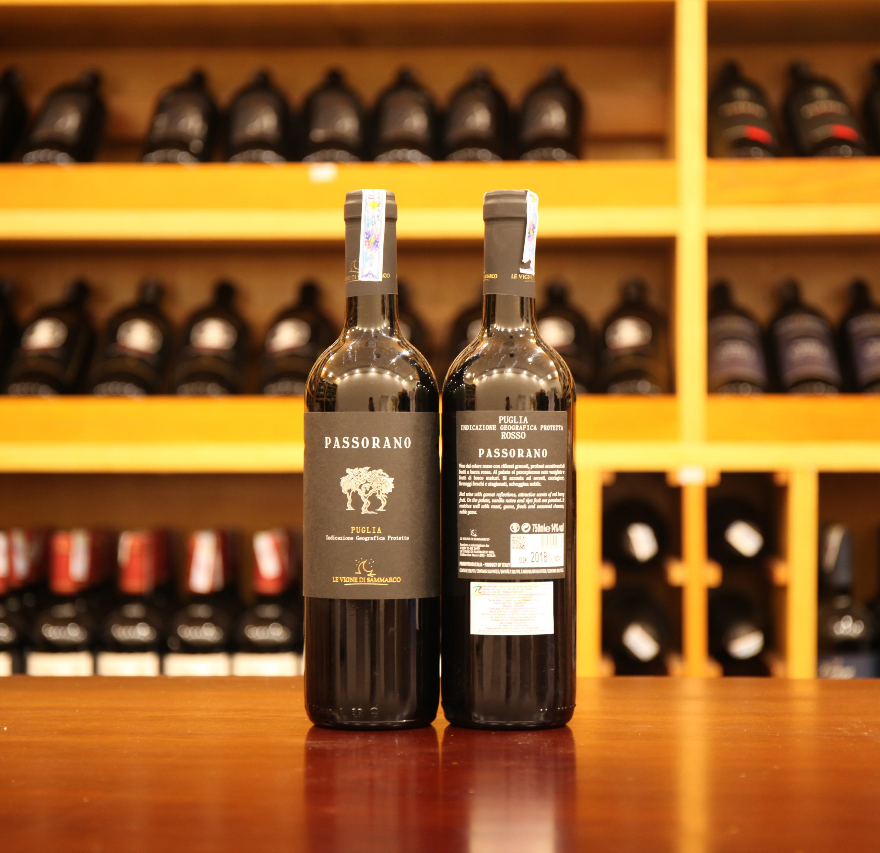 Vang đỏ chát Ý Passorano Puglia