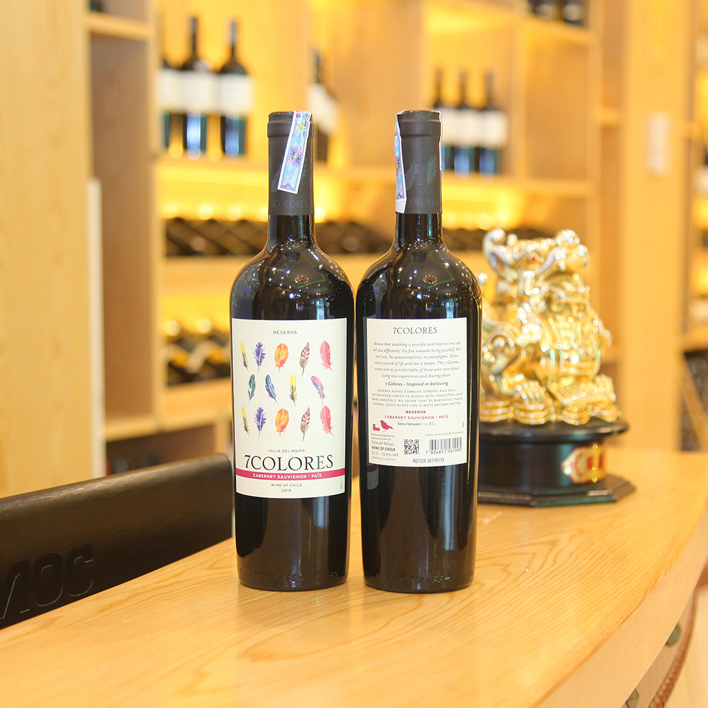 Rượu vang Chile 7Colores Reserva País