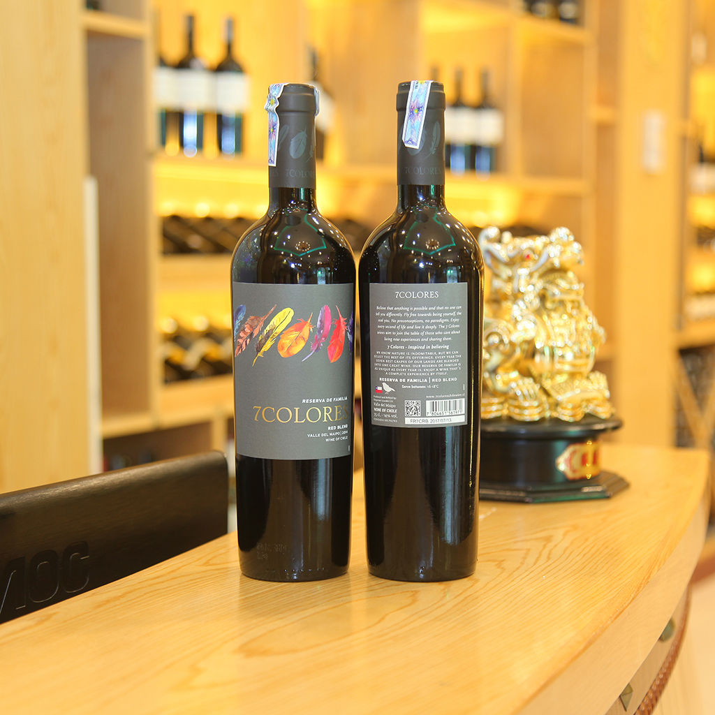 Rượu vang Chile 7Colores Reserva de Familia Red Blend