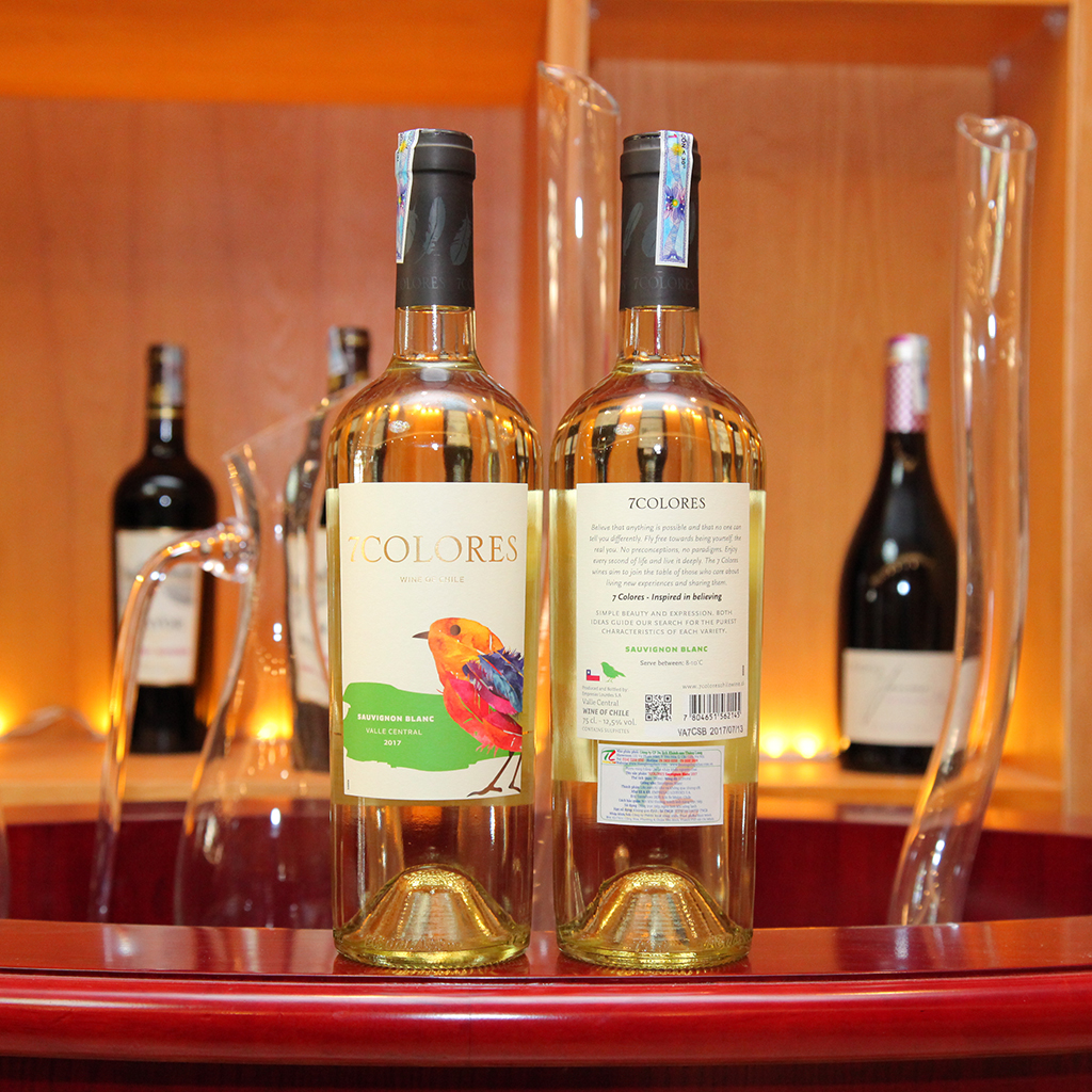 Rượu vang Chile 7Colores Cabernet Blanc