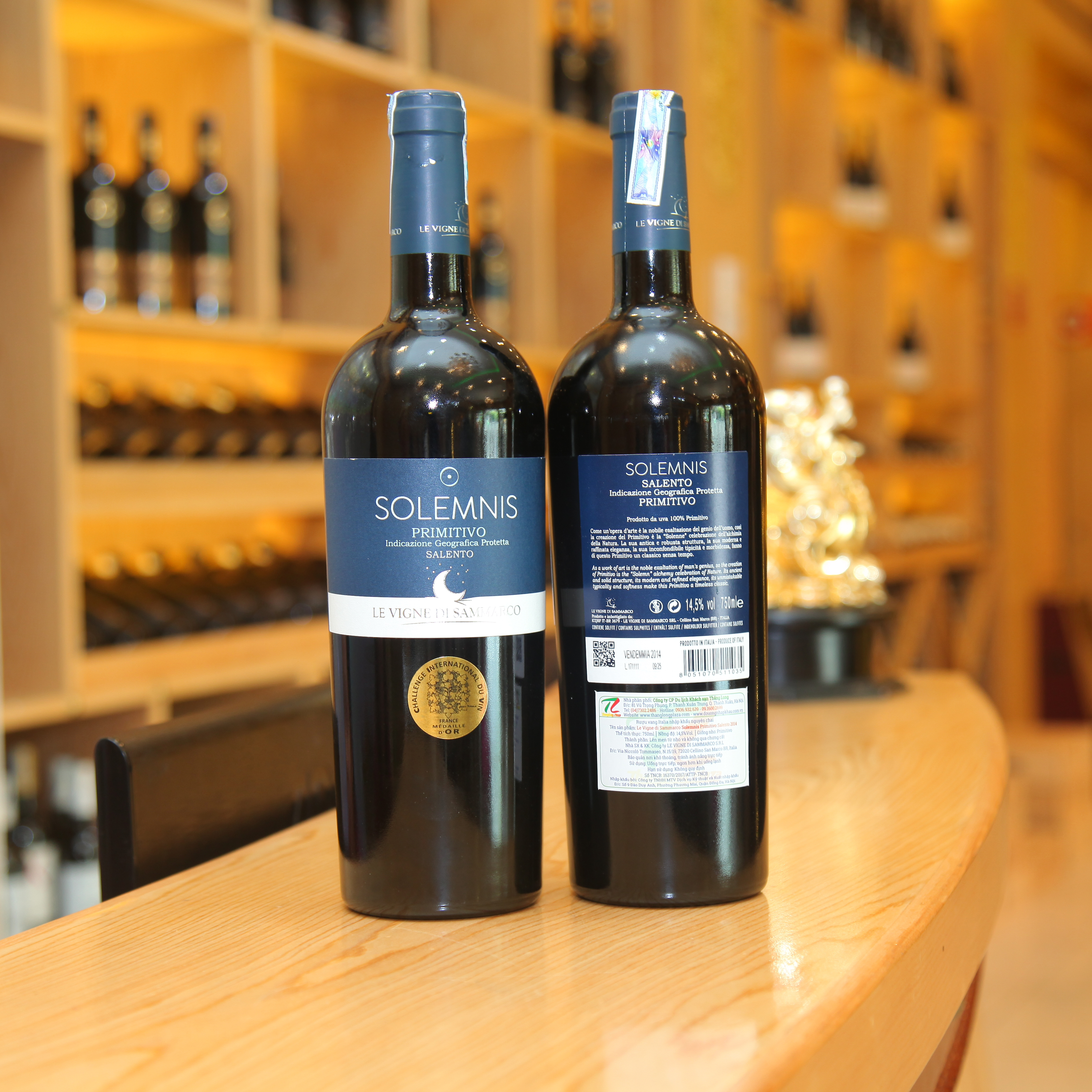 Rượu vang Ý Solemnis Primitivo Salento